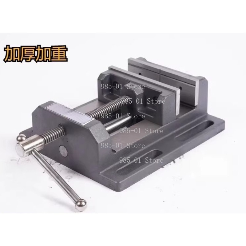 Heavy Equipment Guide - 3インチヘビーデューティーベンチバイス精密ガイドバーフラットクランプ（穴あけ機器用）