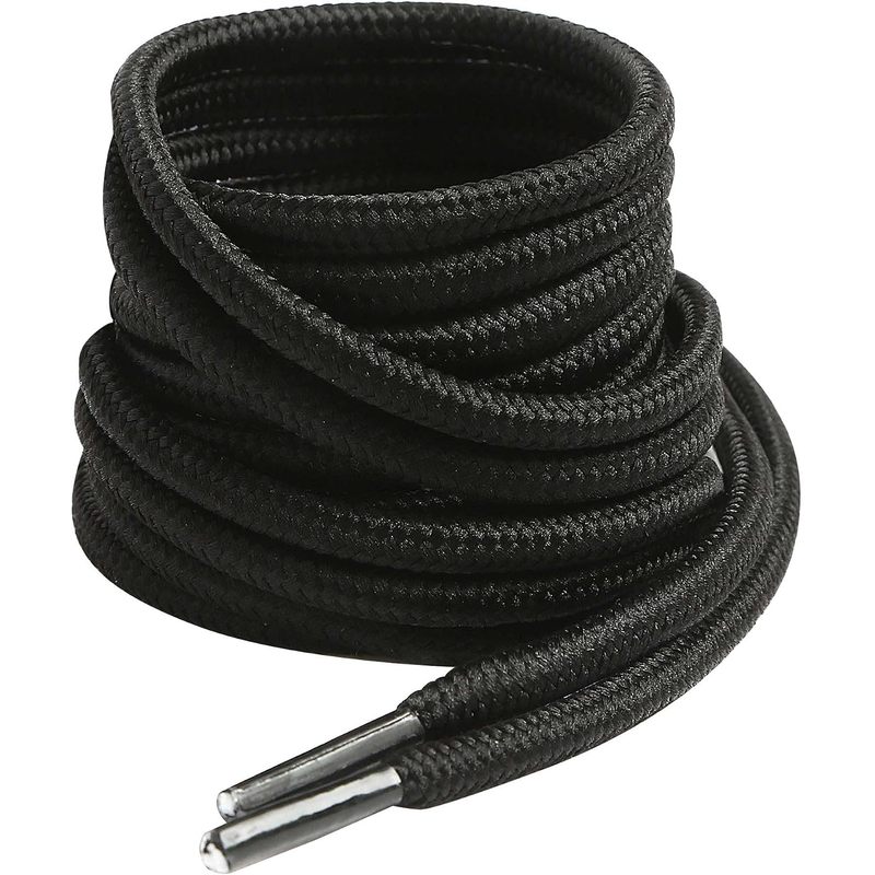 Heavy Equipment Bucket - 丸型ブーツ用靴ひも、長さ130mm、直径4mm、作業用およびハイキング用ブーツ用靴ひも | 男性用・女性用交換用靴ひも、高耐久性、hj