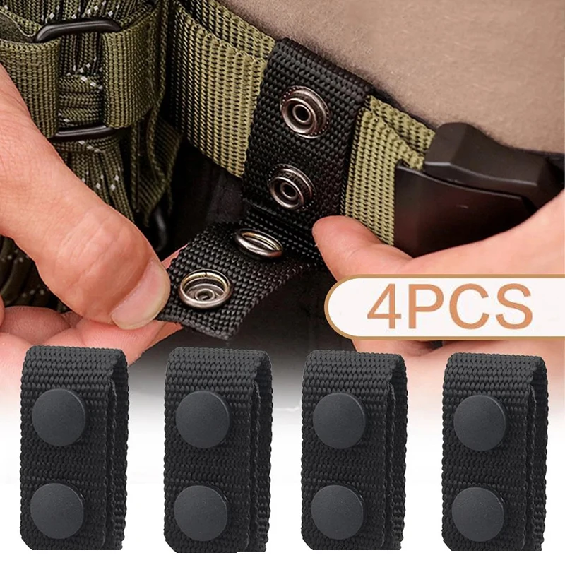 Heavy Equipment Attachments - 4 個多目的戦術ベルトバックルヘビーデューティベルトキーパーポータブルウェビングベルト機器アクセサリーアウトドアスポーツ用