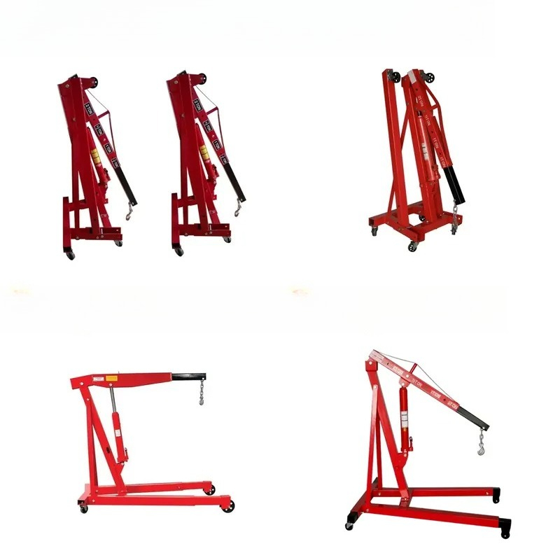 Heavy Equipment Jack Stands - ポータブル1Tエンジンワークショップクレーン、ヘビーデューティー油圧ジャッキスタンドリフトホイスト、自動車修理工場設備ツール