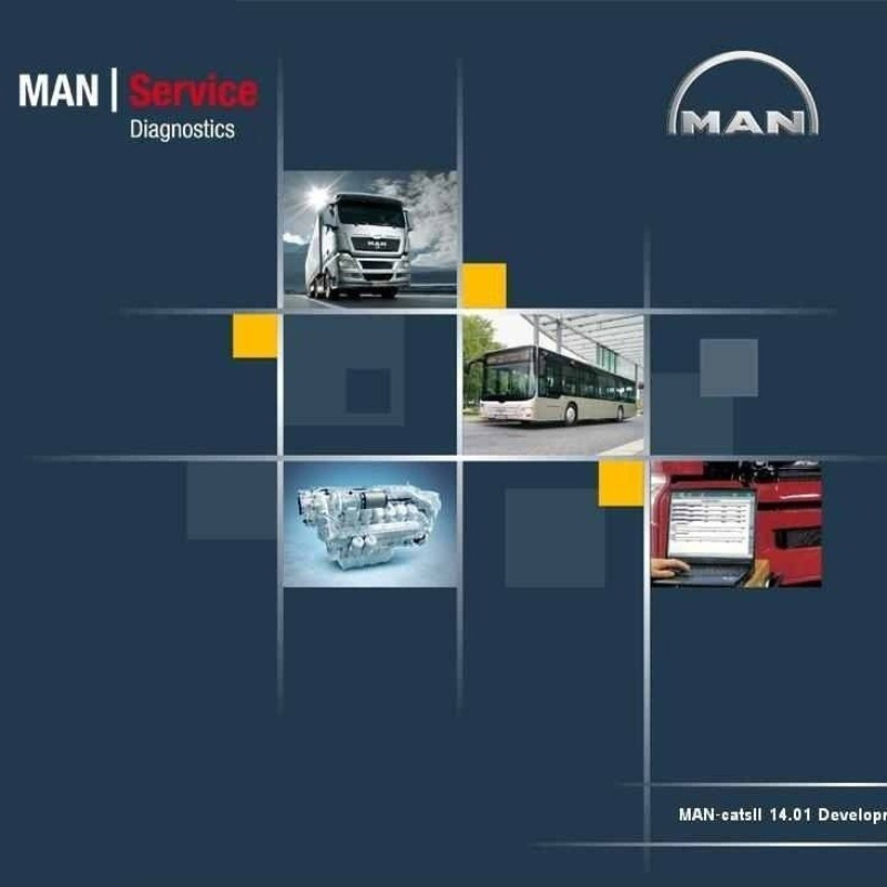 Heavy Equipment Software - MAN-Cats II トラック診断ツール ソフトウェア v14.01.00 [2014]