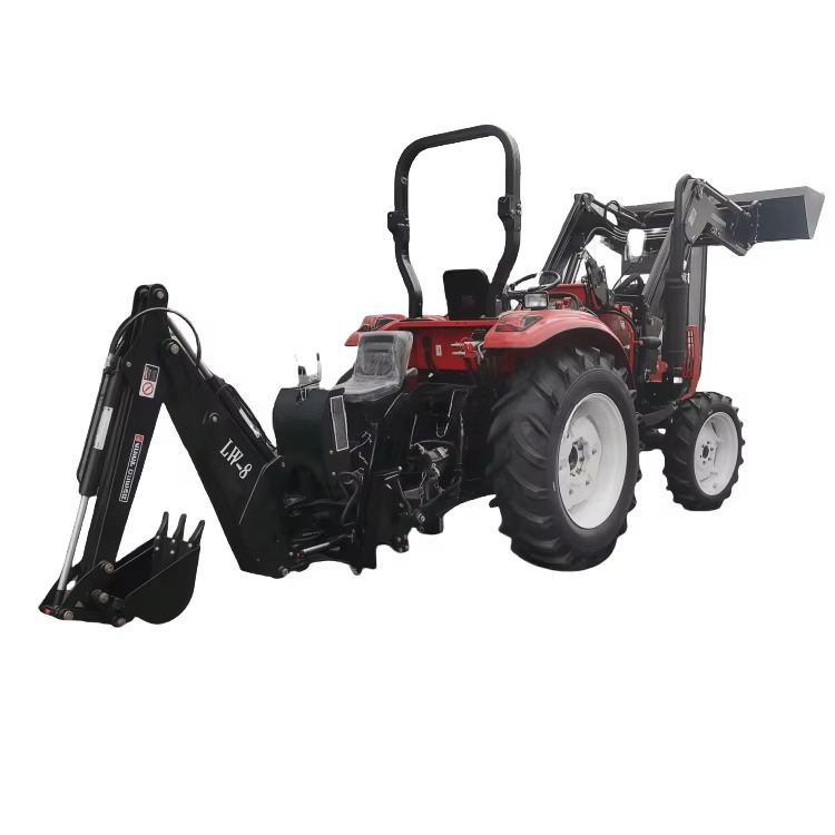 4x4農場用ホイールトラクター、後部穴掘り機付き、販売中、牽 - Tractor Backhoe のレビューと価格