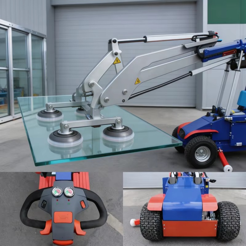 FOB工業用輸送機器信頼性の高いガラスリフターマシン6パッド - Heavy Equipment Transporter のレビューと価格