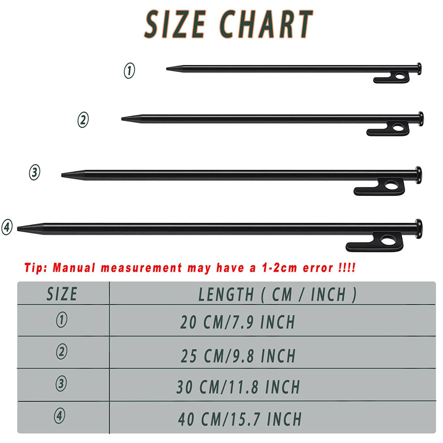 キャンプ用テントペグ、グラウンドネイル、ペグ、ハイキング、キ - Heavy Equipment Attachments のレビューと価格