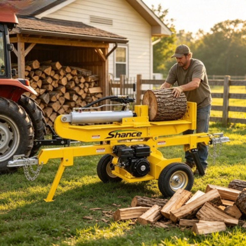 電動油圧式薪割り機 35トン ヘビーデューティー木材切断機  - Heavy Equipment Processor のレビューと価格