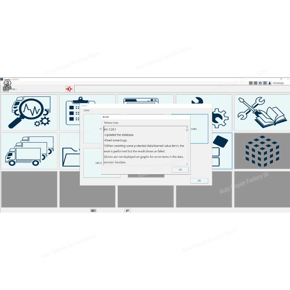 2026年式日野DX3 1.26.1診断ソリューション中型大 - Heavy Equipment Software のレビューと価格