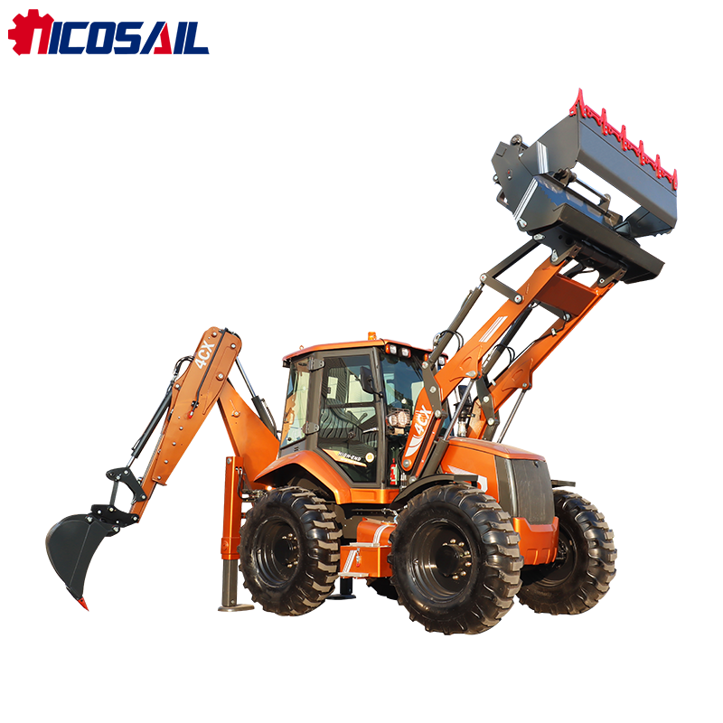 土工機械用ミニトラクター 最安値 カスタマイズ可能なバックホ - Tractor Backhoe のレビューと価格